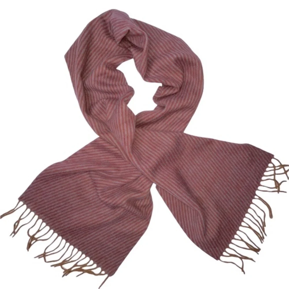 NEW Chelsey by Joseph Cashmere Scarf Gray Striped